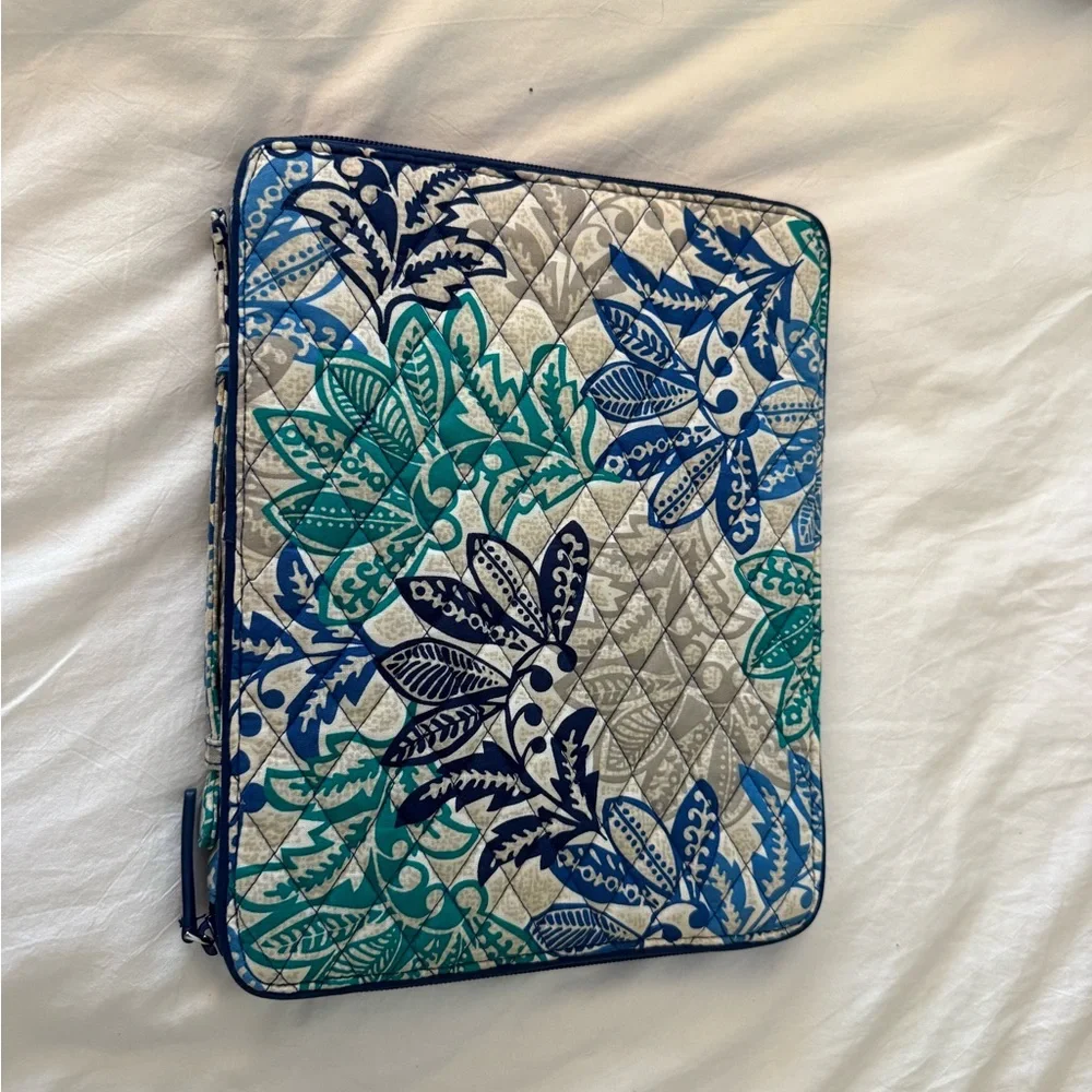 Vera Bradley Quilted Laptop Sleeve in Peacock Garden